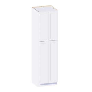 Classic White - 24"W × 90"H Tall Pantry Cabinet