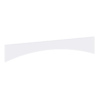 Classic White - 6"W × 30"L Arched Valance