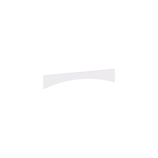 Classic White - 6"W × 30"L Arched Valance