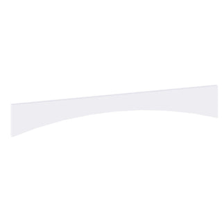 Classic White - 6"W × 36"L Arched Valance