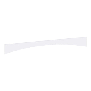 Classic White - 6"W × 48"L Arched Valance