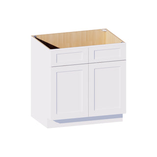 Classic White - 33"W Vanity Sink Base Cabinet