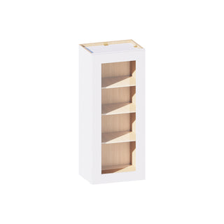 Classic White - 18"W × 42"H Glass-Door Wall Cabinet