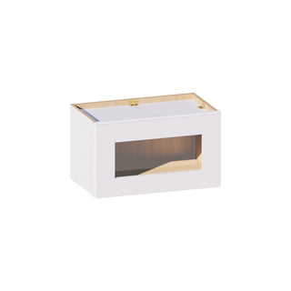 Classic White - 21"W × 12"H Glass-Door Wall Cabinet