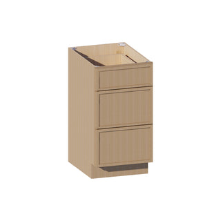 Slim White Oak - 18"W Drawer Base Cabinet