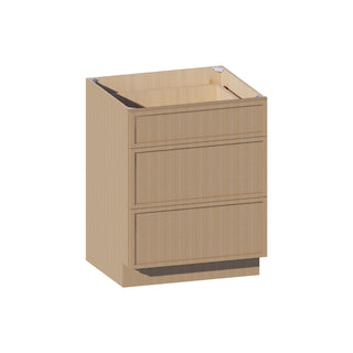 Slim White Oak - 27"W Drawer Base Cabinet