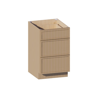 Slim White Oak - 21"W Vanity Drawer Base Cabinet