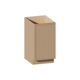 Slim White Oak - 18"W Full-Height Door Base Cabinet