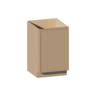 Slim White Oak - 21"W Full-Height Door Base Cabinet