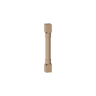 White Oak - 3"W × 34-1/2"L Classic Decorative Leg