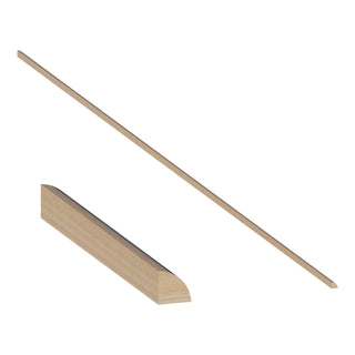 White Oak - 11/16"W × 96"L Quarter Round Shoe Molding