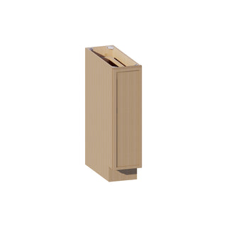 Slim White Oak - 09"W Spice Pull-Out Rack Base Cabinet