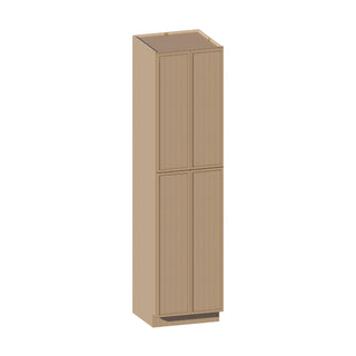 Slim White Oak - 24"W × 90"H Tall Pantry Cabinet