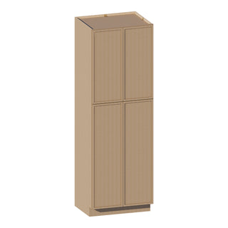 Slim White Oak - 24"W × 96"H Tall Pantry Cabinet