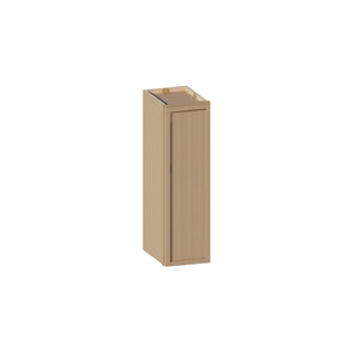 Slim White Oak - 09"W × 30"H Standard Wall Cabinet