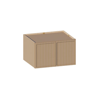 Slim White Oak - 30"W × 18"H Deep (24") Wall Bridge Cabinet