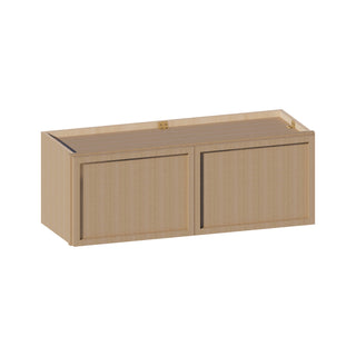 Slim White Oak - 33"W × 12"H Standard Wall Cabinet