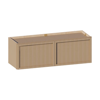 Slim White Oak - 36"W × 12"H Standard Wall Cabinet