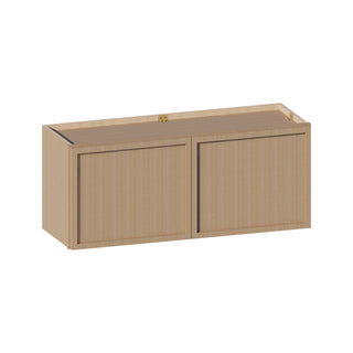 Slim White Oak - 36"W × 15"H Standard Wall Cabinet