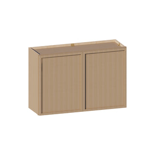 Slim White Oak - 36"W × 24"H Standard Wall Cabinet