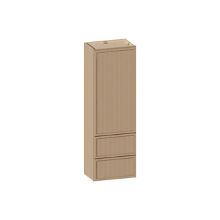 Slim White Oak - 18"W × 54"H Drawer Wall Cabinet