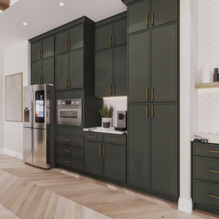 SAG-3DB27: Slim Aston Green Shaker 27" 3 Drawers Base Cabinet
