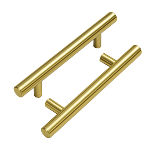 T Bar Pull - BRUSHED GOLD - 128mm