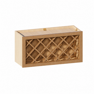 Treasure Chest - 30"W × 15"H Wine Rack Wall Cabinet