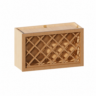 Treasure Chest - 30"W × 18"H Wine Rack Wall Cabinet