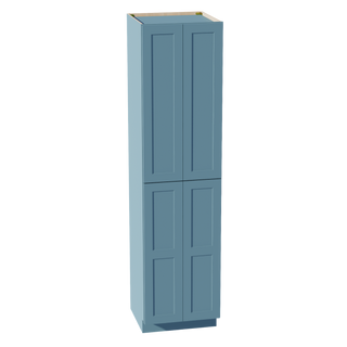 TG-TP2496: Soft Green Shaker 24"W x 96"H x 24"D 4 Door & 6 Shelves Tall Shelf Pantry Cabinets