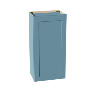 TG-W1836: Soft Green Shaker 18"W x 36"H 1 Door & 2 Shelves Standard Wall Cabinet