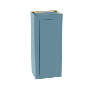 TG-W1842: Soft Green Shaker 18"W x 42"H 1 Door & 3 Shelves Standard Wall Cabinet