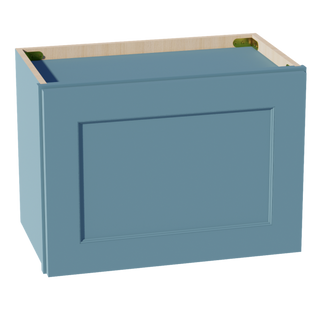 TG-W2115: Soft Green Shaker 21"W x 15"H 1 Door Standard Wall Bridge Cabinet