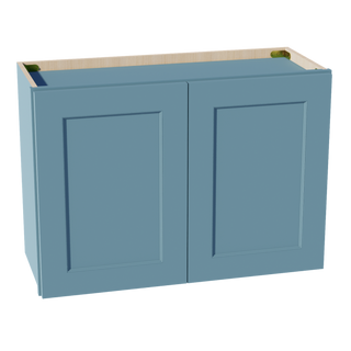 TG-W3021: Gabinete de pared estándar con dos puertas, color verde suave, Shaker, 30" de ancho x 21" de alto 