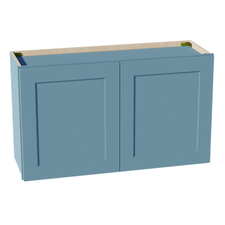 TG-W3621: Soft Green Shaker 36"W x 21"H 2 Doors Standard Wall Bridge Cabinet