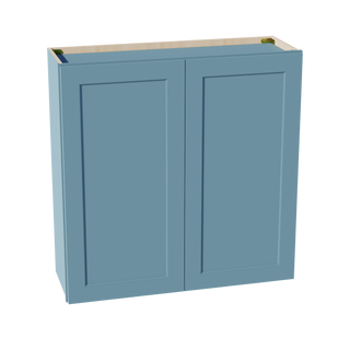 TG-W3636: Soft Green Shaker 36"W x 36"H 2 Doors & 2 Shelves Standard Wall Cabinet