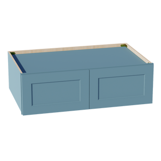 TG-W391224: Soft Green Shaker 39"W x 12"H x 24"D 2 Doors Standard Bridge Wall Cabinet