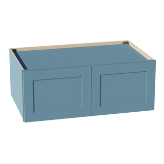 TG-W391524: Soft Green Shaker 39"W x 15"H x 24"D 2 Doors Standard Bridge Wall Cabinet