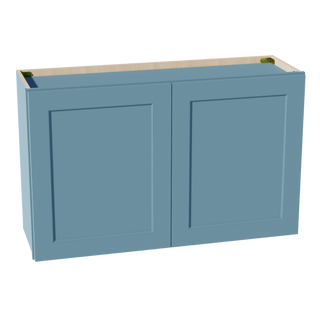 TG-W3924: Soft Green Shaker 39"W x 24"H 2 Doors Standard Wall Bridge Cabinet