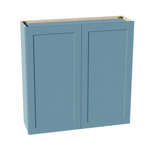 TG-W4242: Soft Green Shaker 42"W x 42"H 2 Doors & 3 Shelves Standard Wall Cabinet