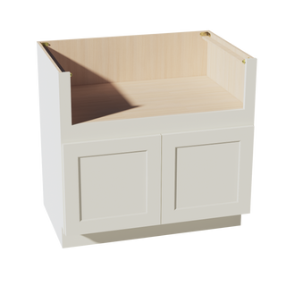 TW-FS36: Creamy White Shaker 36" 2 Doors Farm House Sink Base Cabinets