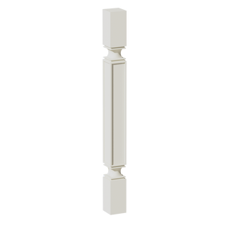 TW-SP336: Creamy White Shaker 03"W x 36"H x 03"D Square Roman Pillar