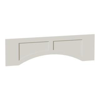 TW-VARP42: Creamy White Shaker 42"W x 12"H x 3/4"D Arched Valance with Raised Panel