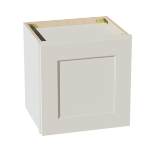 TW-W1515: Creamy White Shaker 15"W x 15"H 1 Door Standard Wall Bridge Cabinet