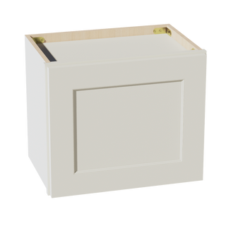 TW-W1815: Creamy White Shaker 18"W x 15"H 1 Door Standard Wall Bridge Cabinet