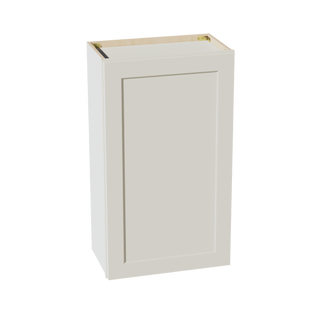 TW-W2136: Creamy White Shaker 21"W x 36"H 1 Door & 2 Shelves Standard Wall Cabinet