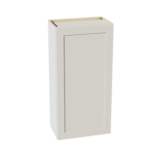 TW-W2142: Creamy White Shaker 21"W x 42"H 1 Door & 3 Shelves Standard Wall Cabinet