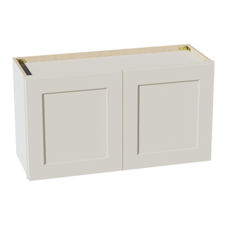 TW-W3318: Creamy White Shaker 33"W x 18"H 2 Doors Standard Wall Bridge Cabinet