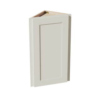 TW-WAE1230: Creamy White Shaker 12"W x 30"H x 12"D 1 Door & 2 Shelves Wall Angle End Cabinet