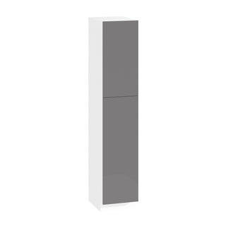 Frameless High-Glossy Gray - 18"W × 90"H Tall Pantry Cabinet